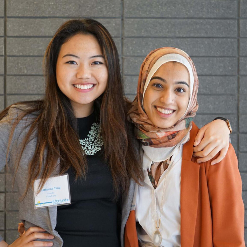 Two women posing together for a photo