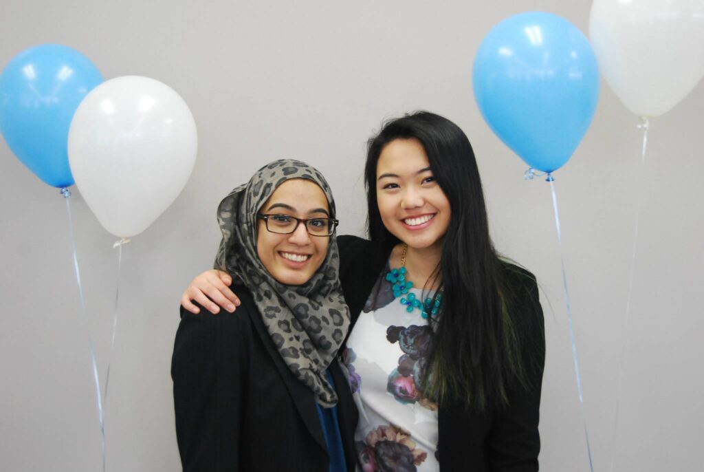 Two women posing together for a photo