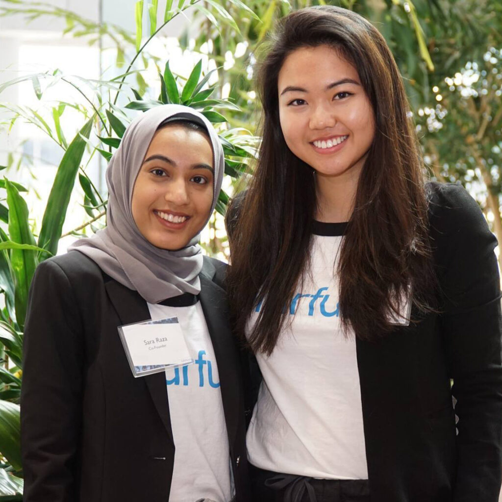 Two women posing together for a photo